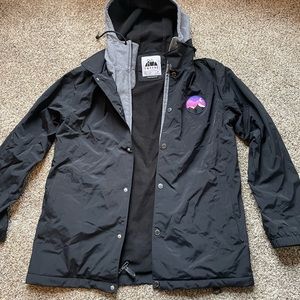 Empyre Unisex Black and Grey 10k Snowboarding Jacket